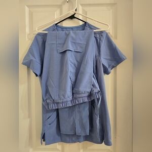Light blue woman's scrub Set